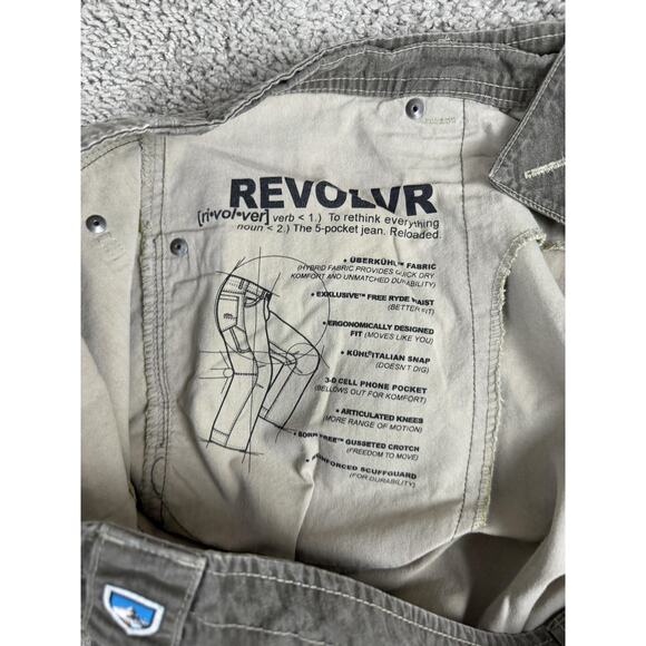 Kuhl Pants Mens 38x32 Brown Revolvr Hiking Outdoor Nylon Blend Jeans Casual - Picture 11 of 15